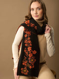 WUAMAN - Alpaca - Julia Alpaca Scarf | Hand Embroidery | Fall