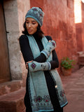 WUAMAN - Alpaca - Eva Alpaca Scarf | Hand Embroidery | Fall