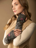 WUAMAN - Alpaca - Isabela Alpaca Wrist Warmers | Hand Embroidery | Fall