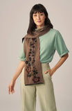 WUAMAN - Alpaca - Julia Alpaca Scarf | Hand Embroidery | Fall