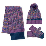 NEW! Kid's Alpaca Scarves - Braided - Violet Vortex