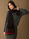 WUAMAN - Alpaca - Eva Alpaca Scarf | Hand Embroidery | Fall
