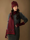 WUAMAN - Alpaca - Eva Alpaca Scarf | Hand Embroidery | Fall