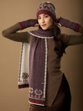WUAMAN - Alpaca - Eva Alpaca Scarf | Hand Embroidery | Fall