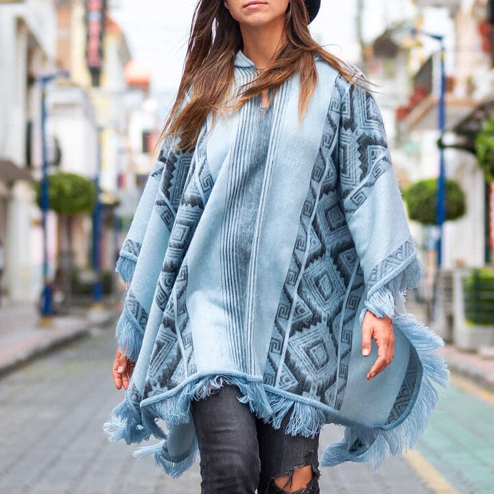 Andean Sky Alpaca Poncho – Lodi Alpacas Uptown