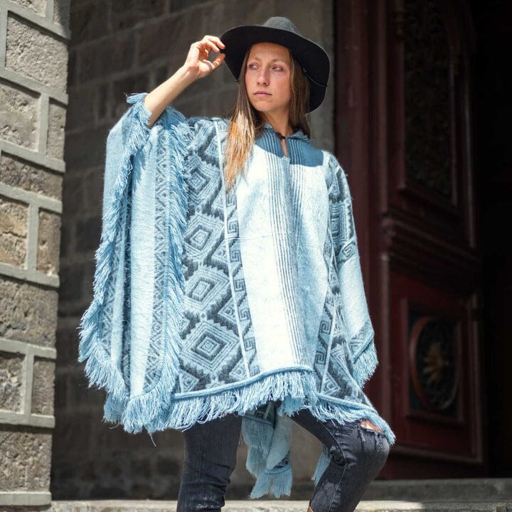 Andean Sky Alpaca Poncho – Lodi Alpacas Uptown