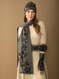 WUAMAN - Alpaca - Julia Alpaca Scarf | Hand Embroidery | Fall
