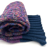 NEW! Kid's Alpaca Scarves - Braided - Violet Vortex
