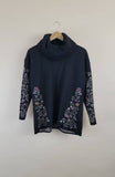 Oversized Alpaca Sweater | Reversible | Hand Embroidery