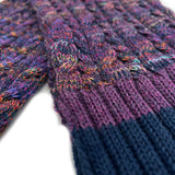 NEW! Kid's Alpaca Scarves - Braided - Violet Vortex