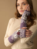 WUAMAN - Alpaca - Isabela Alpaca Wrist Warmers | Hand Embroidery | Fall