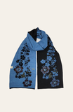 Julia Alpaca Scarf | Hand Embroidered: Clay
