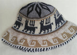 Hand Crochet Roll Up Rustic Alpaca Hat
