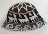 Hand Crochet Roll Up Rustic Alpaca Hat