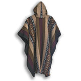 Khaki and Lilac LLAMA Poncho