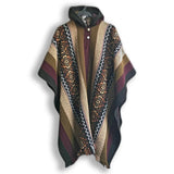 Khaki and Lilac LLAMA Poncho