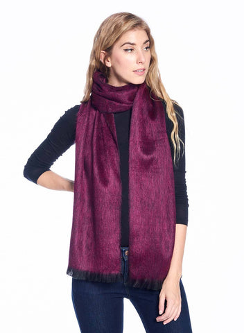 Alpaca Scarf - Ruby