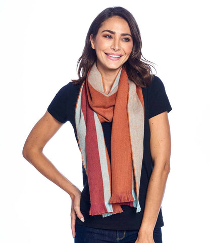 Alpaca Reversible Scarf - Autumn