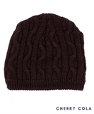 Alpaca Hat - Natural or Bold Cable Alpaca Beanie