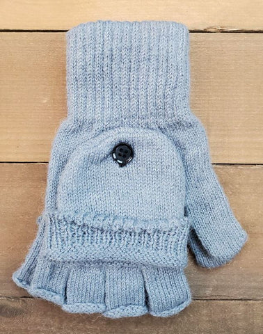 Alpaca Glittens - Made in USA Glove convertible to Mitten for Men, Women in Small Medium Large