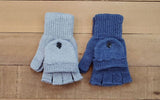 Alpaca Glittens - Made in USA Glove convertible to Mitten for Men, Women in Small Medium Large