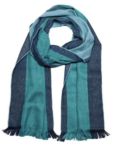 Alpaca Reversible Scarf - Tahitian Tide