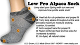 Low Pro Alpaca Sock Features