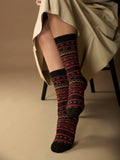 WUAMAN - Alpaca - Fair Isle Alpaca Socks | Full Cushion | Crew Sock | NEW ITEM