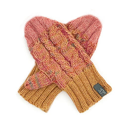 NEW! Kid's Alpaca Gloves - Braided - Sun Splash