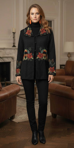 PERUVIAN PERFECTION - SW-66 REVERSIBLE SWEATER /JACKET