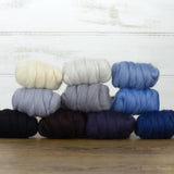 Mixed Merino Wool Variety Pack | Glacier Chill (Multicolored) 250 Grams, 23 Micron