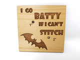 Corner Square Bat for Cross Stitch