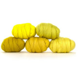 Mixed Merino Wool Variety Pack | Lemon Drop (Yellows) 250 Grams, 23 Micron