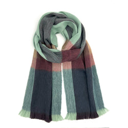 Shupaca Alpaca - NEW! Alpaca Plaid Scarf - Twilight