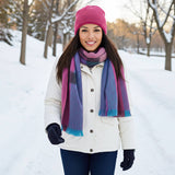 Alpaca Beanie Hat - Trail - Cherry