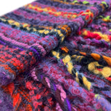 Shupaca Alpaca - NEW! Fringe Alpaca Scarf - Boucle - Berry