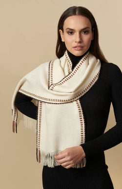 WUAMAN - Alpaca - Baby Alpaca Scarf | Lightweight | Fall