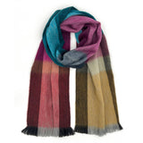 Shupaca Alpaca - NEW! Alpaca Plaid Scarf - Rainbow