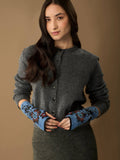 WUAMAN - Alpaca - Julia Alpaca Wrist Warmers | Hand Embroidery | Fall