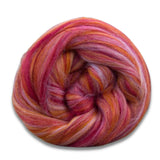 Bambino Range Roving (8 Ounces) | Tonal Blend of 85% Dyed Merino and 15% Dyed Bamboo