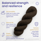 Natural Brown Corriedale Cross Combed Wool Top