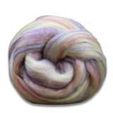Bambino Range Roving (8 Ounces) | Tonal Blend of 85% Dyed Merino and 15% Dyed Bamboo