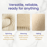 Undyed Corriedale Cross Combed Wool Top