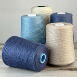 Revolution Fibers Zephira Wool-Silk 1lb Cones | 2/18 Lace Weight Yarn | 50% Superfine Merino Wool & 50% Tussah Silk