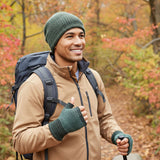 Alpaca Beanie Hat - Trail - Seagreen