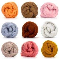 Dyed Merino Wool Tops | Premium 22 Micron, 64 Count Wool