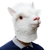 Alpaca Head Latex Party Mask