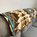 Andean Alpaca Wool Blanket - Cowboy