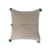 Hruzaani Carpet Accent Pillow, Blue Diamond