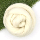 Undyed Superwash Merino Combed Wool Top